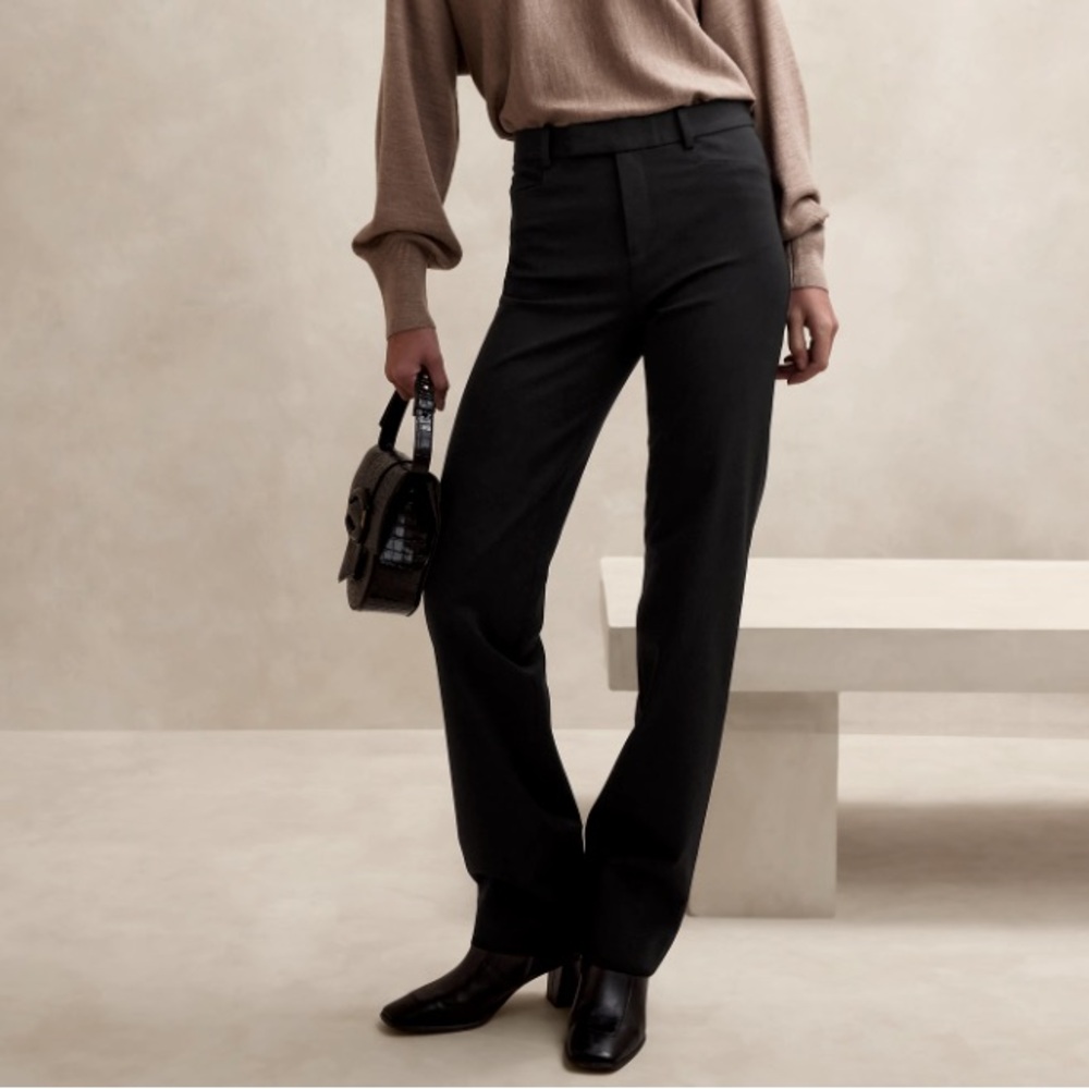 Banana Republic Sloan black pants.